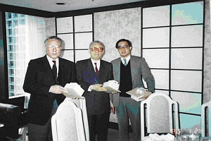 From left to right: The former TCC Group              co-chairmen K.H.Koo and K.W.Koo, and the current TCC Group Chairman Kenneth Koo